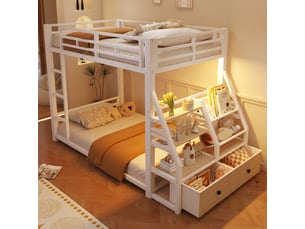 Lit simple 90x200 cm STILVORA coloris blanc