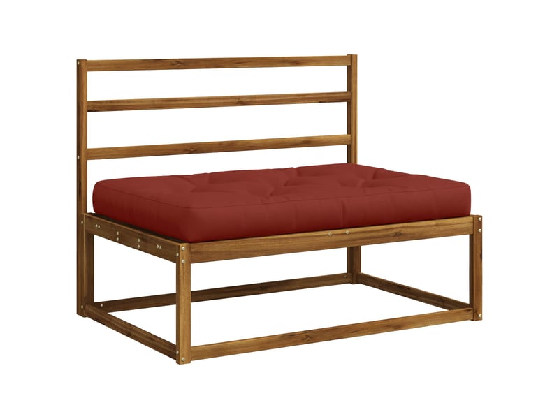 Coussin de siège en palette, coussin d'assise vianen 100 % polyester rouge cf55895 - Conforama C