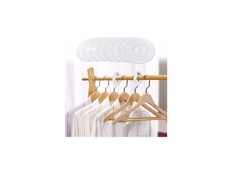  Séparateurs de porte-vêtements rond 20 pièces cintres de diviseur de support séparateur de cintres de garde-robe diviseur de garde-robe de placard pour vêtements de distinction de taille de vêtements，  - Conforama C