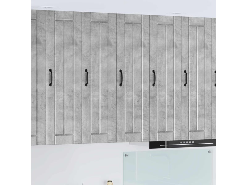 Meuble mural de cuisine, armoire de cuisine gris béton 30x31x100cm shl6183 - Conforama B