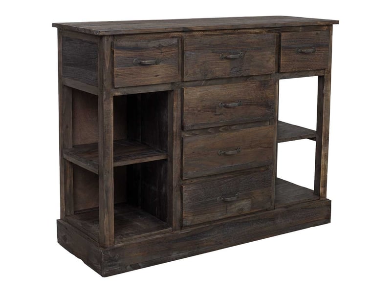  Console en bois marron 112,5x40x89 cm h  - Conforama A