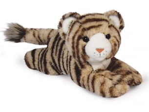 Peluche tigre bengaly terre sauvage - 25 cm