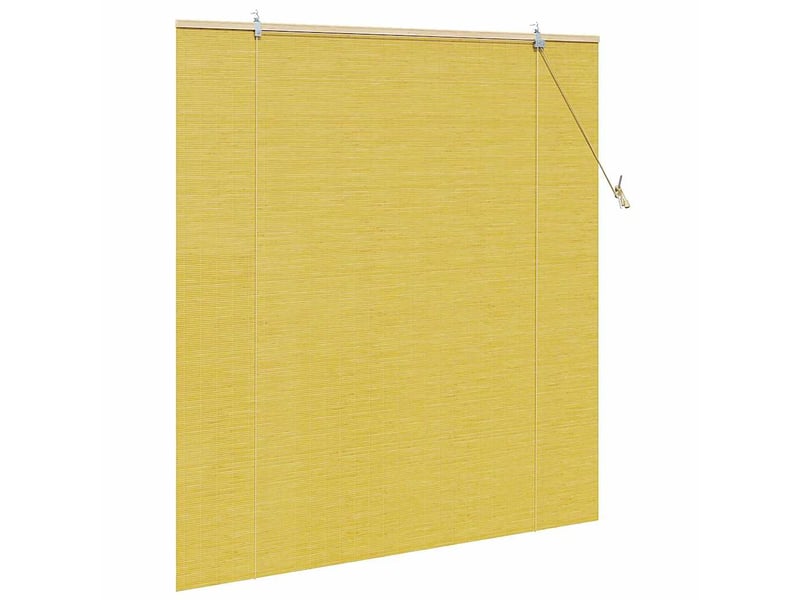  Store enrouleur, store à rouleau jaune 150 x 160 cm bambou cf45272  - Conforama D