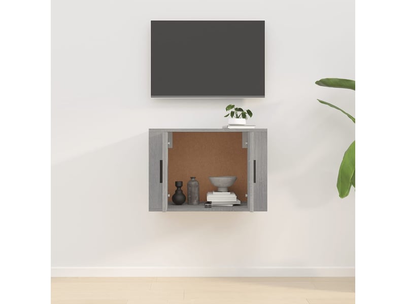  Meuble tv - banc tv - meuble de rangement mural sonoma gris 57x34,5x40 cm  - Conforama C
