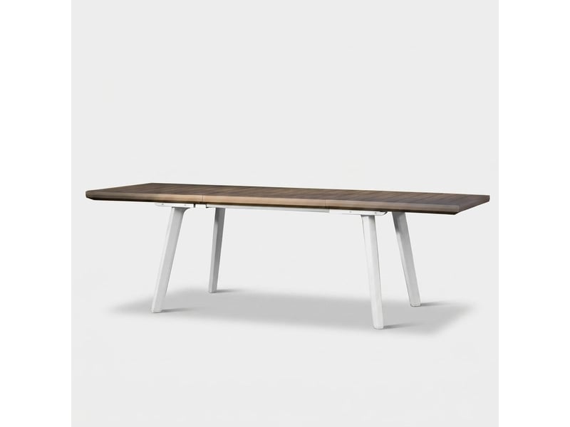 Table de salle à manger extensible effet bois 160-240x100 harmony - beige  - Conforama A