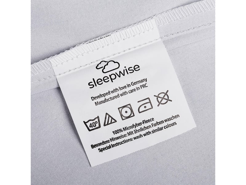Parure de lit -sleepwise traumwolle - en coton biber -200x200 cm - rose 3P-8NCF-MSLB - Conforama E