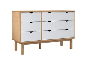 Commode 1 tiroir(s)    <strong></strong> <strong></strong> coloris blanc largeur 111 cm