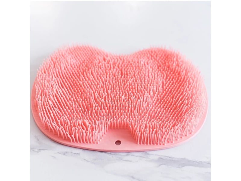  Tapis brosse de douche en tpr - rose  - Conforama C