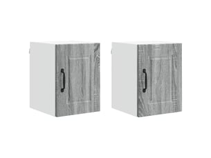 Meuble mural de cuisine | armoire de cuisine 2 pcs gris sonoma bois d'ingénierie shl4876