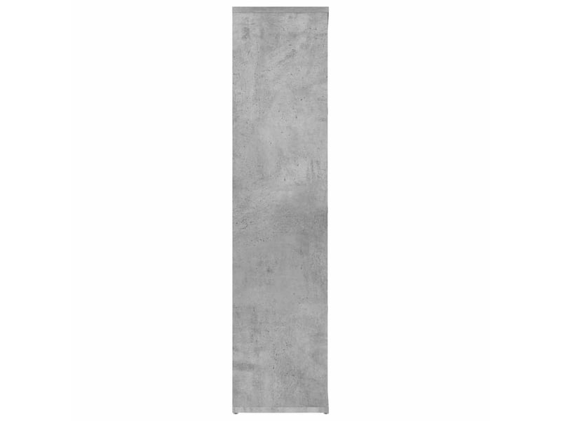  Bibliothèque, meuble de rangement salon gris béton 50x25x106 cm bois d’ingénierie  - Conforama E