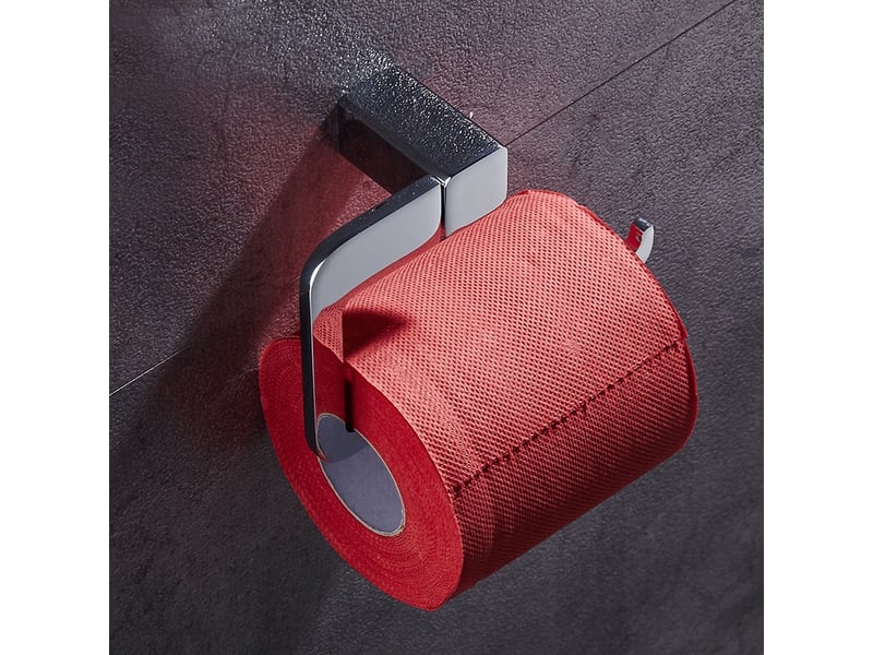  Porte-papier toilette, chromé, 1 rouleau  - Conforama C