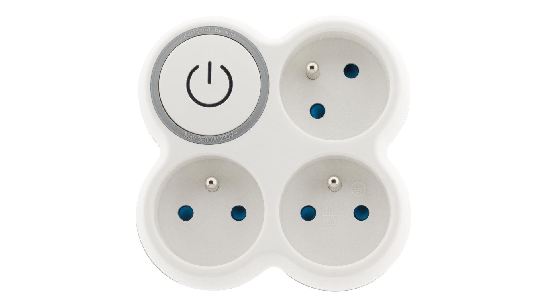 Multiprise avec interrupteur ON/OFF - TRIPLITE 3x16A Blanc/Gris BOLEA – ZENITECH 9.9 Conforama
