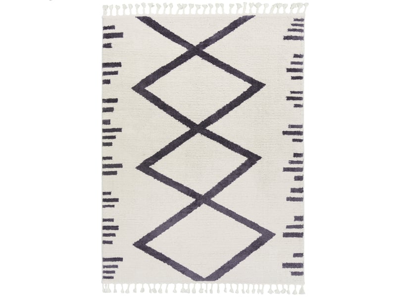 Ouarain - tapis berbère agadir 160 x 230 cm Z-BERBER160230503IVORY - Conforama A