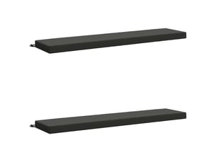 Lot de 2 coussins de banc, coussins d'assise soest 100 % polyester anthracite cf56992