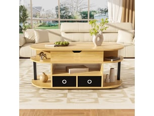 Table basse  coloris bicolore <strong></strong> <strong></strong> - 50 cmx105 cm