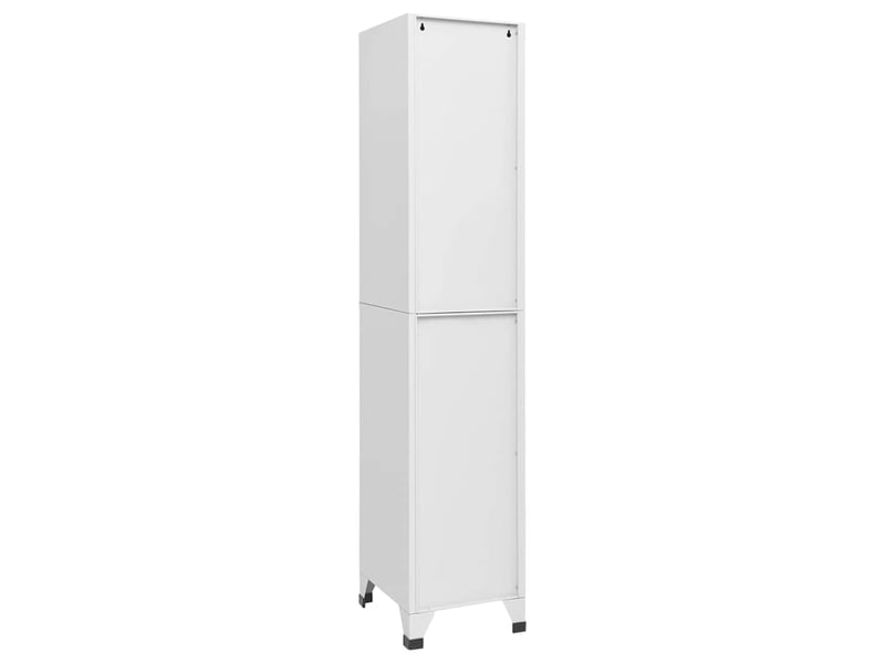  Armoire à casier, rangement de bureau gris clair 38x40x180 cm acier  - Conforama D