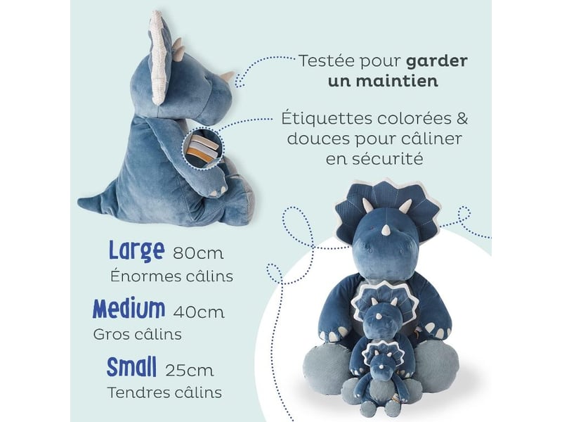  Peluche dinosaure tricératops ops medium  - Conforama B