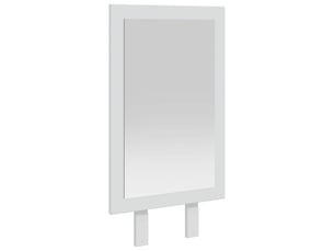 Miroir rectangulaire à fixer coloris blanc <strong></strong>  <strong></strong> - 43 cm x 77 cm