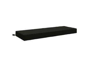 Coussin d'assise, coussin pour chaisecanapé soest 100 % polyester noir 120 x 40 x 10 cm cf51458