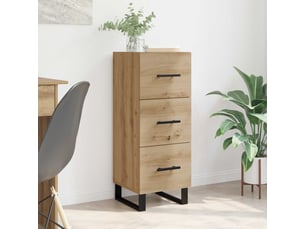 Buffet - bahut - meuble de rangement chêne artisanal 34,5 x 34 x 90 cm