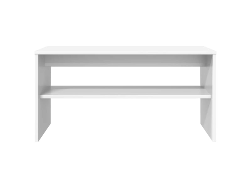  Meuble tv - banc tv - meuble de rangement 80 x 35 x 40 cm blanc bois d'ingénierie  - Conforama E