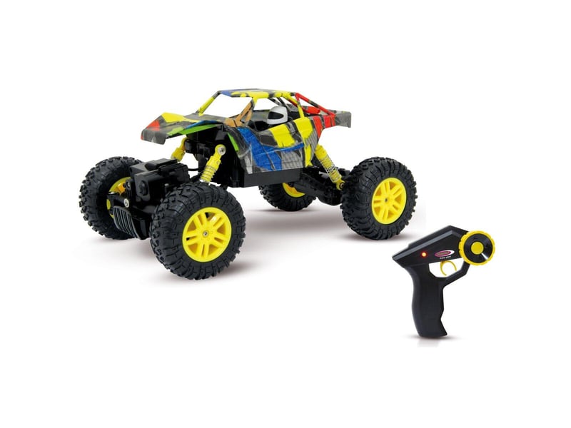  Hillriser crawler 4wd 1:18 jaune 2,4ghz 410053 - Conforama D