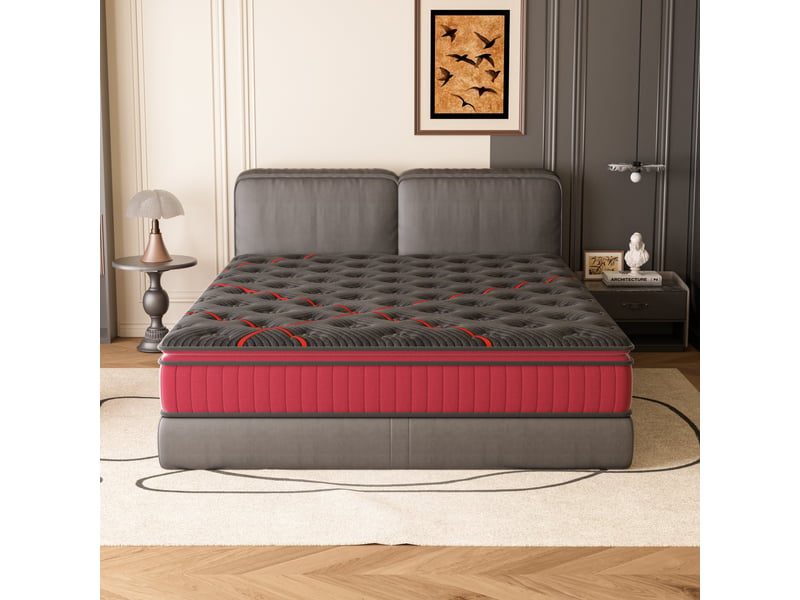  Matelas ressorts 140x200 cm de forme en mousse et ressorts, 30 cm épaisseur  - Conforama D