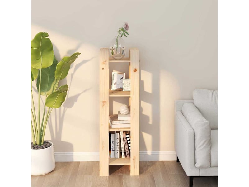  Bibliothèque, étagère de rangement 41x35x125 cm pin massif  - Conforama B
