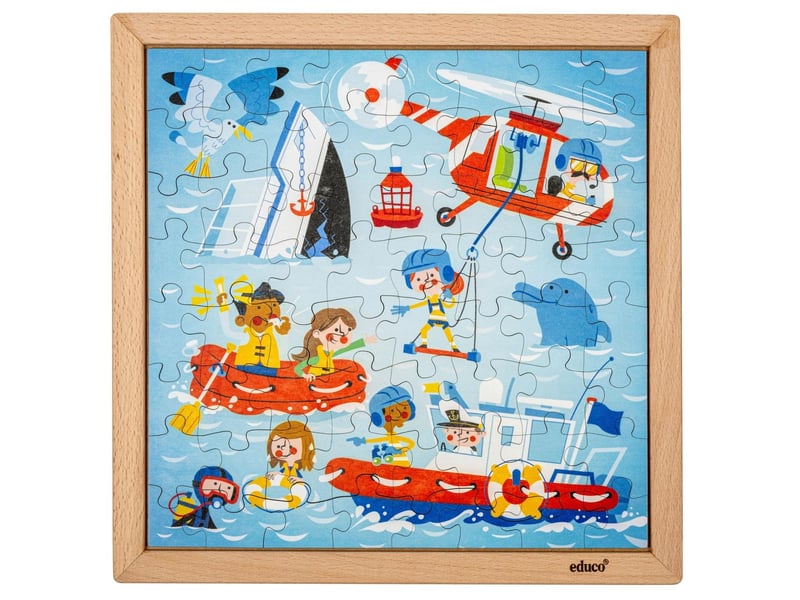  Educo services d'urgence - garde côtière  64 pièces de puzzle 8719924067212 - Conforama B