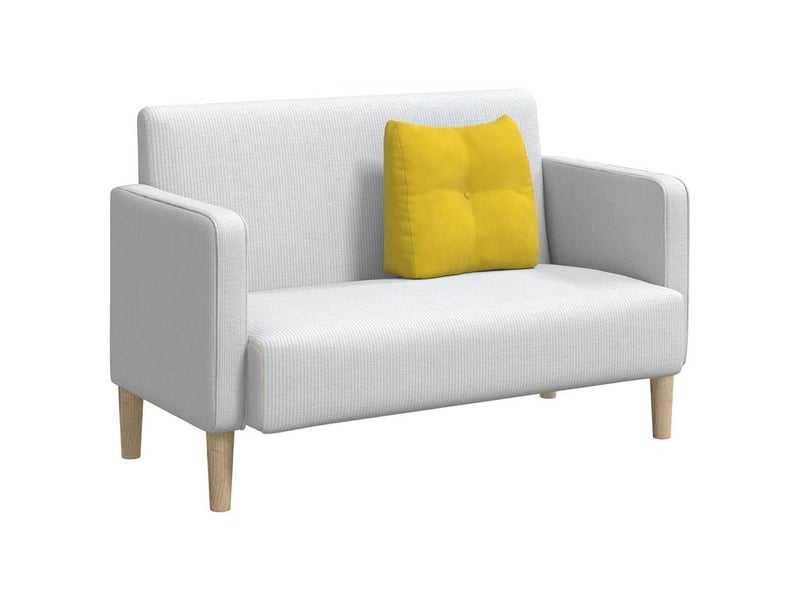 Coussin de dos, coussin de dossier jaune 45 x 24 x 50 cm velours cf54760 - Conforama C