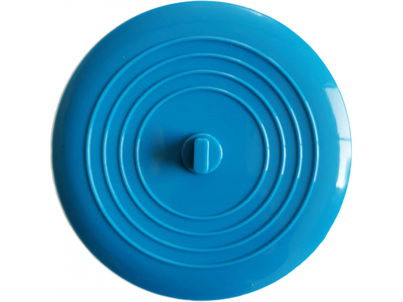Bouchon de baignoire en silicone, bouchon d'évier, diamètre 15,3 cm, bouchon de vidange universel (1 pièce, bleu) - Conforama A