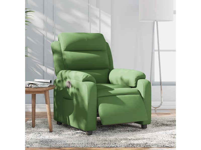 Vidaxl fauteuil inclinable électrique vert clair velours - Conforama B