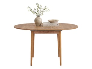 Table extensible bee, extensible, 100x100x75h cm chêne marron nœuds