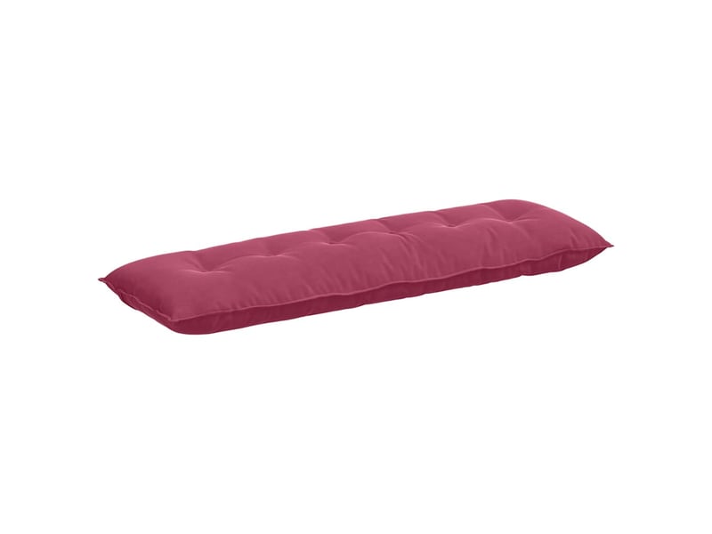 Coussin de dos, coussin de dossier bordeaux 160 x 50 cm tissu en velours côtelé cf54589 - Conforama A