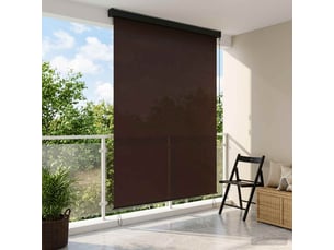 Store enrouleur, store à rouleau marron 140 x 250 cm tissu et aluminium cf45295