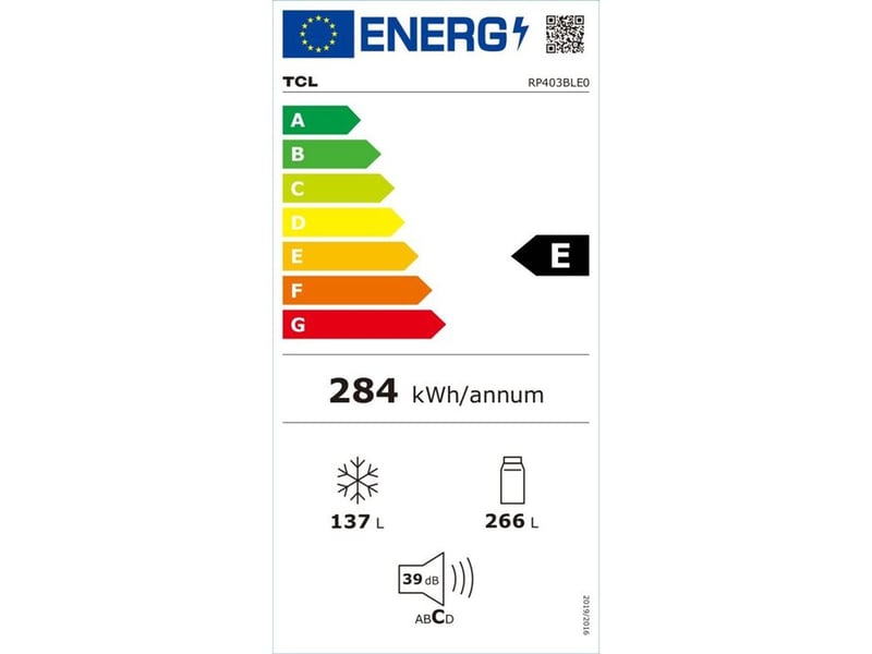 Réfrigérateur combiné 2 portes 403 l total no frost inverter inox RP403BLE0 - Conforama D
