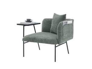 Table basse rectangulaire coloris vert - 25 cmx50 cm