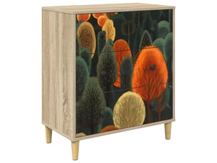 Commode 1 tiroir(s) <strong></strong> <strong></strong> coloris bois clair largeur 66 cm