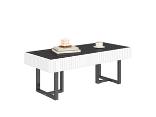 Table basse rectangulaire coloris bicolore <strong>MERAX</strong> <strong>table basse bicolore</strong> - 50.5 cmx110 cm