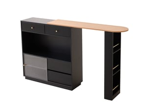 Bar coloris noir   - 120 cm