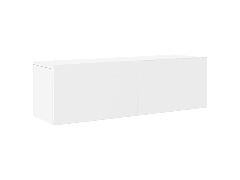  Ensemble de meubles tv - banc tv - meuble de rangement 7 pcs blanc bois d'ingénierie  - Conforama D