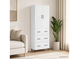 Armoire     <strong></strong> <strong></strong> coloris blanc largeur 66 cm