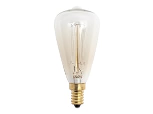 Fabrilamp ampoule incandescente décorative vintage pebetero e14 40 w 3000 k ø 48 mm