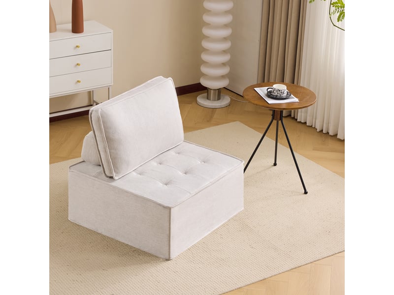  Canapé individuel et petit ensemble de sièges: fauteuil, pouf et sofa - idéal chambre, bureau, espace enfant  - Conforama D