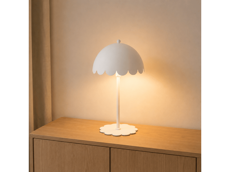  Lampe à poser en métal blanc h43 cm-flow Flow - Conforama E