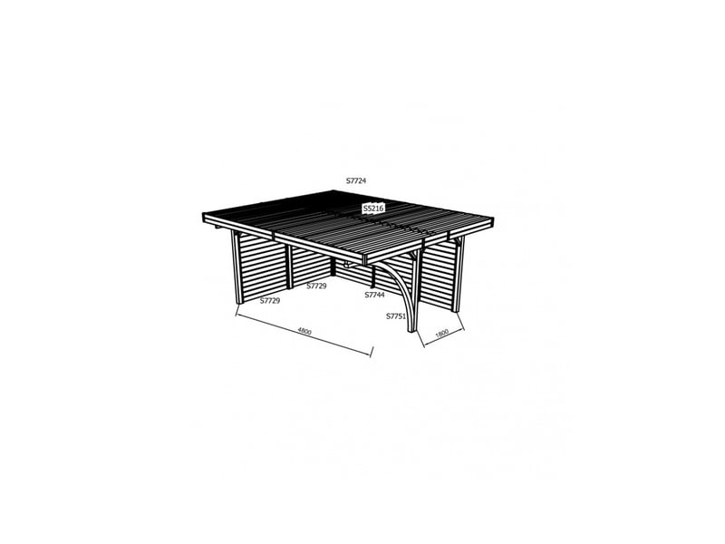  Carport combination 5064x6064 S7758 - Conforama B