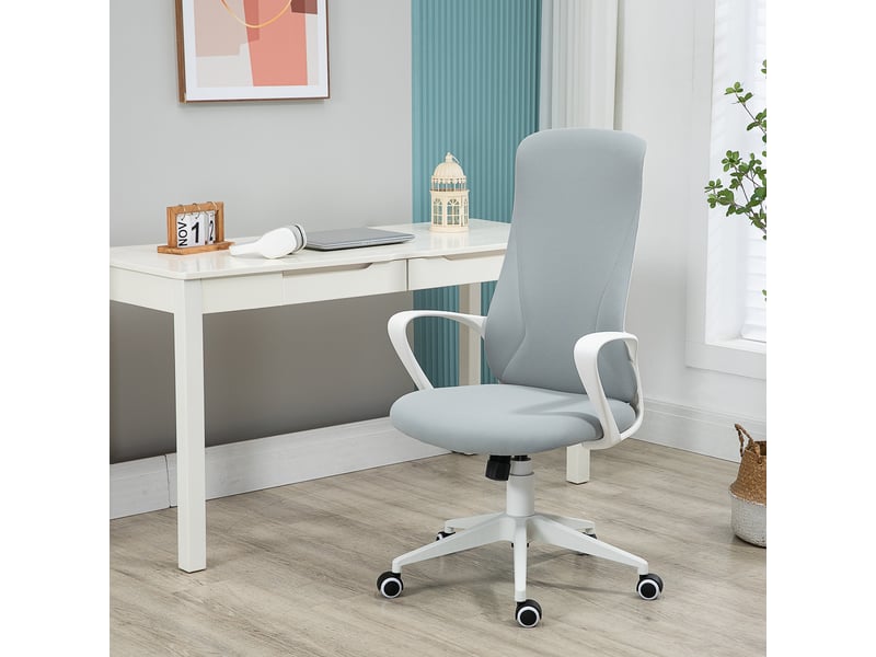  Chaise de bureau ergonomique avec hauteur et inclinaison réglables, 62 x 56 x 110-119,5 cm  - Conforama C
