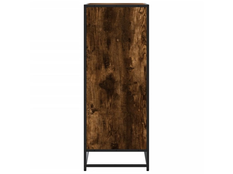  Meuble à chaussures, armoire à chaussures chêne fumé bois d'ingénierie et métal shl941  - Conforama E