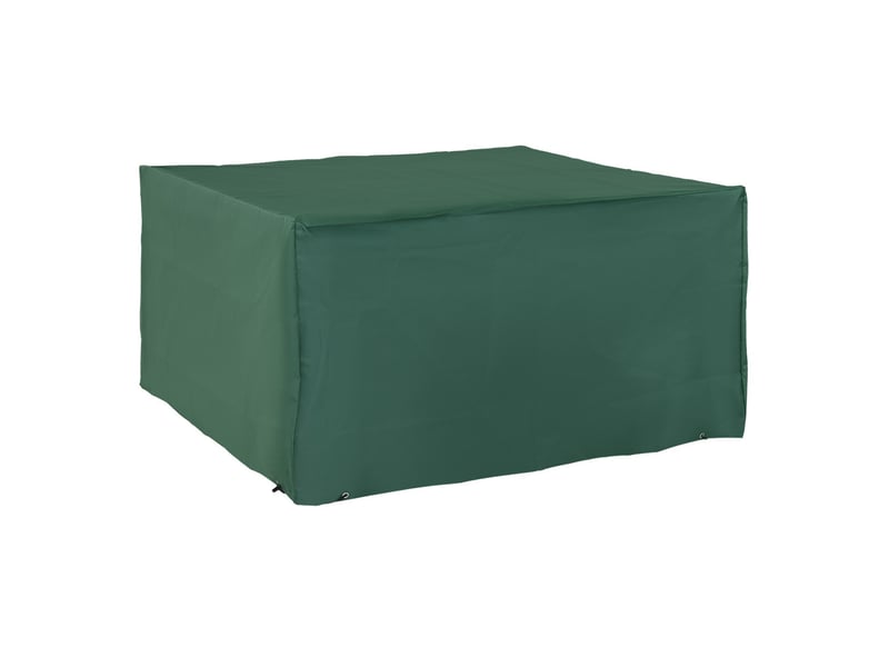  Housse de protection mobilier de jardin 135x135x75 cm – verte – oxford 600d imperméable et résistante aux uv  - Conforama A