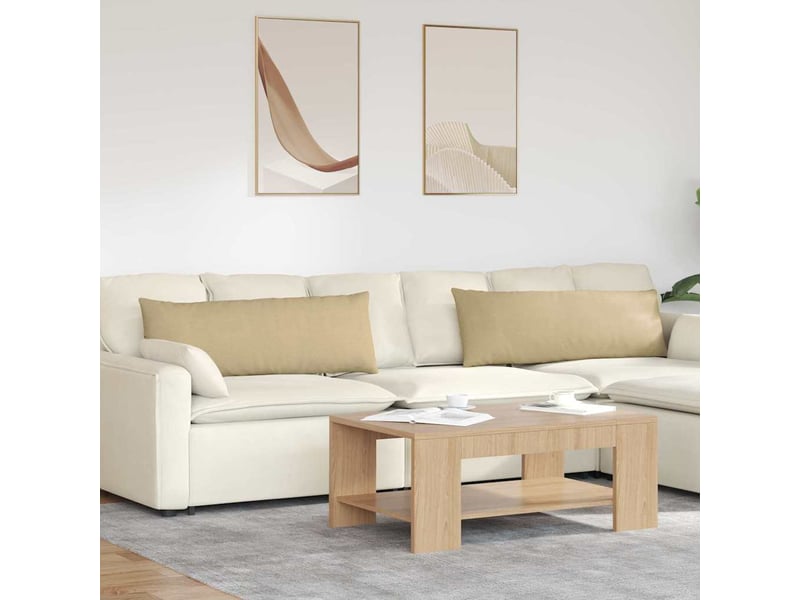 Lot de 2 coussins de canapé, coussins décoratifs vert gris 120 x 40 cm cf59198 - Conforama B